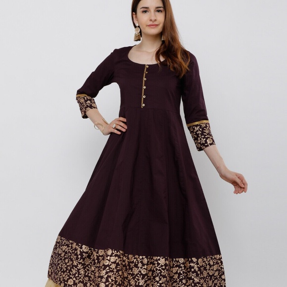Dresses & Skirts - Authentic Indian Anrarkala Kurta - Indian Dress Size Medium